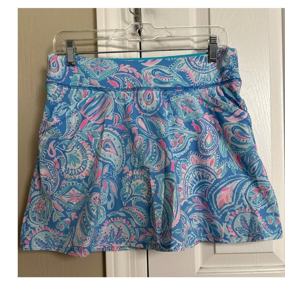 Lilly Pulitzer Darlene Skirt Skort Luxletic Blue Size 4 Athleisure - Picture 6 of 7